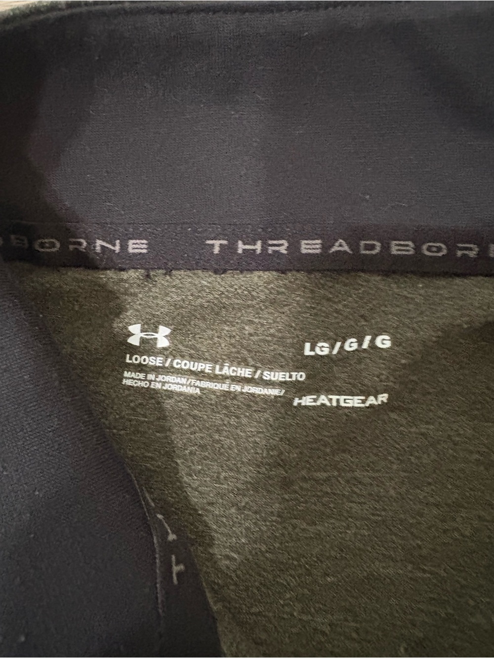 Under Armour Olive Green Quarter-Zip Pullover - Picture 3 of 6